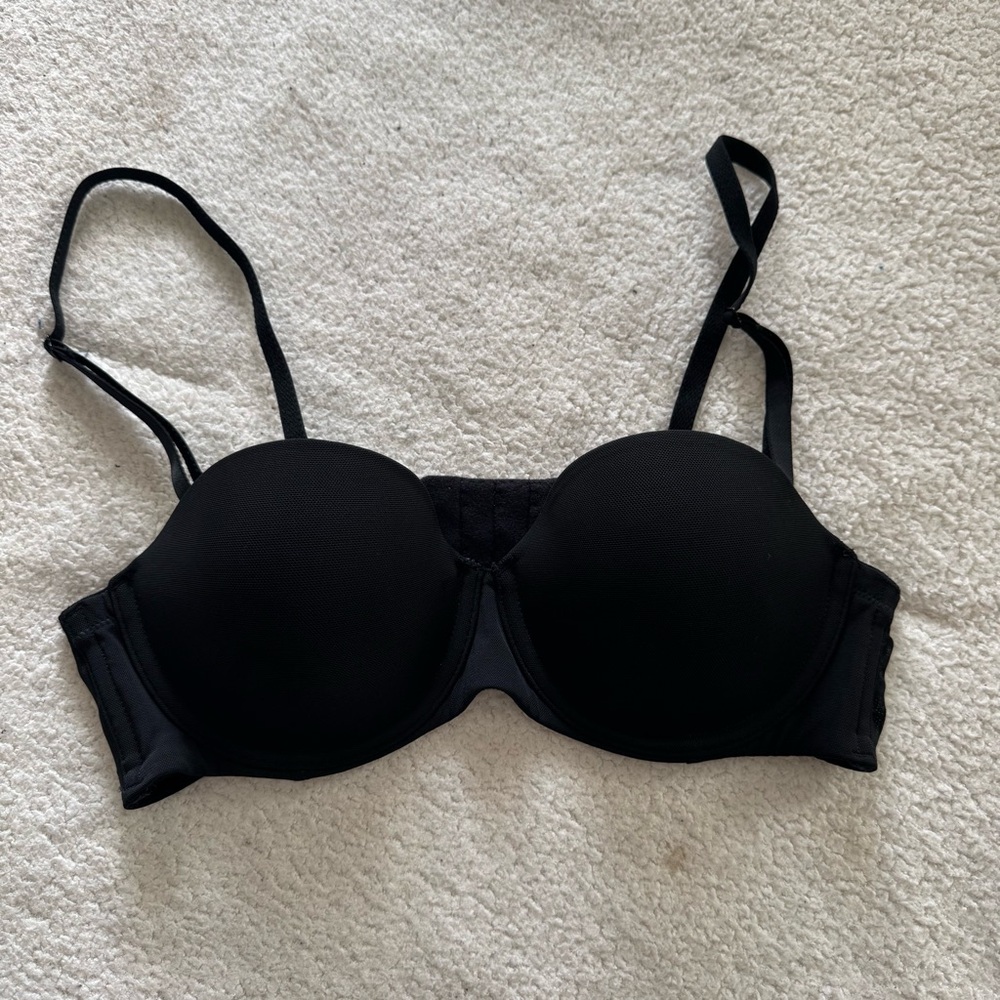 Black Bra Removable Straps